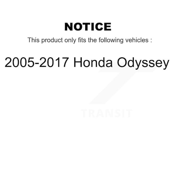 Rear Parking Brake Shoe For 2005-2017 Honda Odyssey